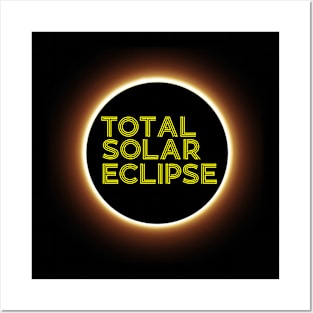 Vintage total solar eclipse April 8, 2024 Posters and Art